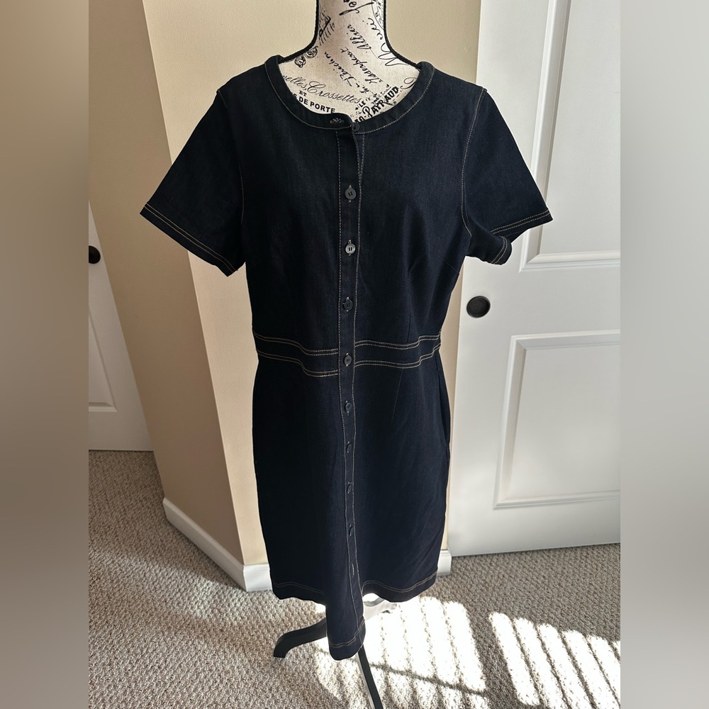 Liz Claiborne Denim Short Sleeve Dress